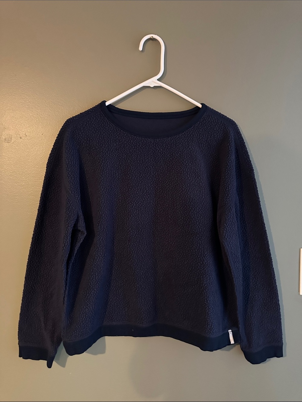 Patagonia Women's Navy Textured Crew Neck Sweater